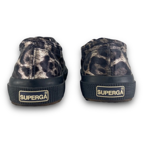 Superga Leopard Print Casual Sneakers S009KWO Lace Up Shoes Multicolor Women 6 - Picture 6 of 9